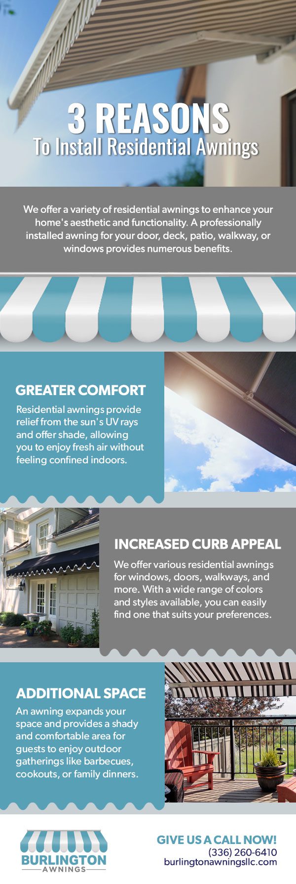 Top 3 Reasons to Install Residential Awnings